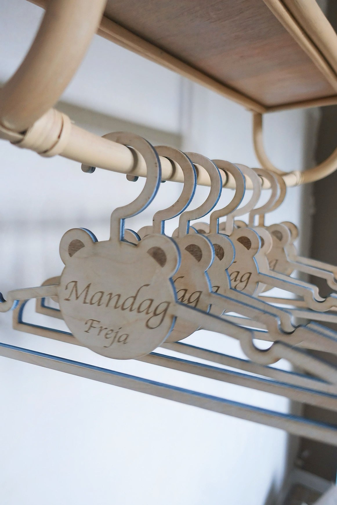 Hverdags bøjler med/uden navn (7 stk)