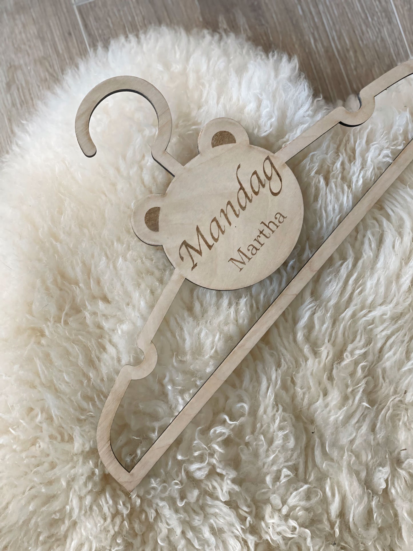 Hverdags bøjler med/uden navn (7 stk)